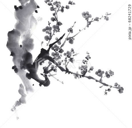 書畫 梅花圖 何华贤花鸟梅花图寒梅傲雪- 梅花图- 99字画网