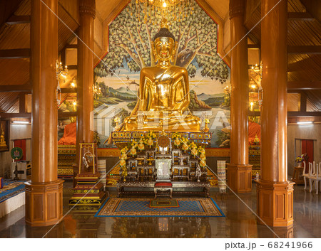 Gold Buddha Statue in Yuan Temple Church of 68241966