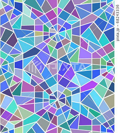 Seamless texture with a broken stained glass. 68243336