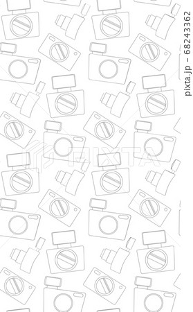 Seamless pattern with the contours of the camera. Seamless pattern with the contours of the camera. 68243362