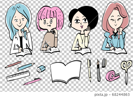 Women writing Women writing 68244863