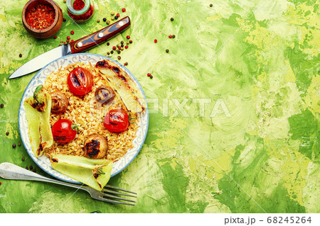 Traditional turkish pilaf 68245264