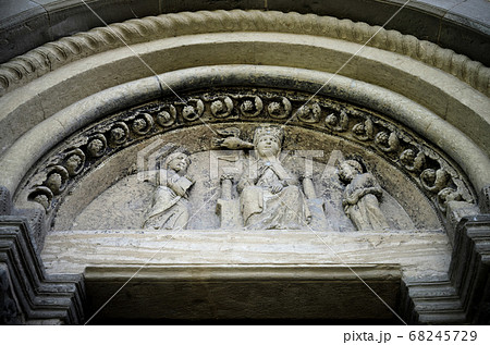 Abbazia di Vezzolano, detail of the facade 68245729