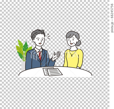 A woman consulting with an expert 68245756