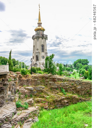 Temple Complex with landscape Park in Buki, 68246567