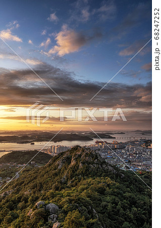 Yudalsan mountain sunset 68247252