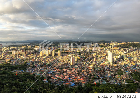 mokpo city sunset view mokpo city sunset view 68247273