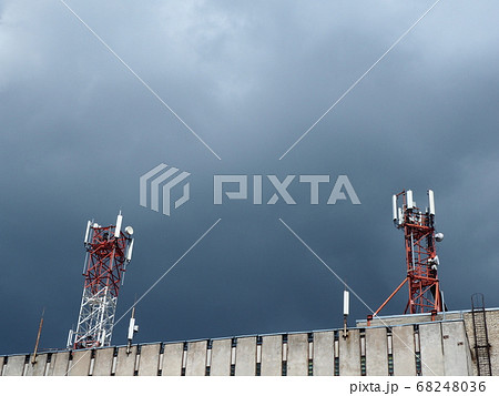 Telecommunication tower with copy space.Digital 68248036