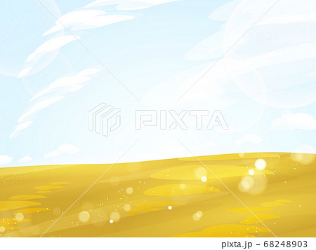 黄金色に輝くキラキラした草原の風景_秋 黄金色に輝くキラキラした草原の風景_秋 68248903