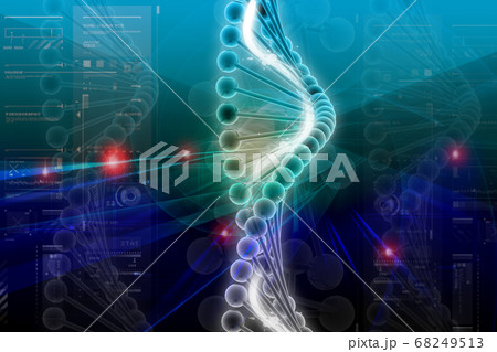 3d dna in color background 3d dna in color background 68249513