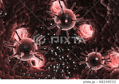 Conceptual virus illustration 68249532