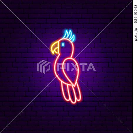 Parrot Neon Signのイラスト素材 [68249648] - PIXTA