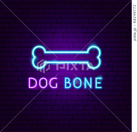 Dog Bone Neon Label 68249772