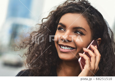 Positive emotions. Lifestyle concept. Close up of 68251510
