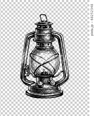 Sketch of a table lamp night light coloring isolated object on white  background vector illustration eps  CanStock