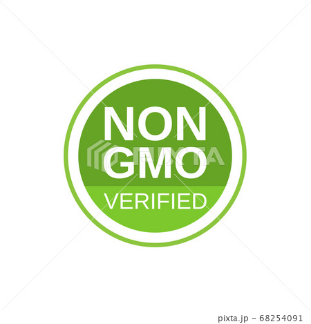 Non Gmo Verified Label Gmo Free Icon No Gmoのイラスト素材