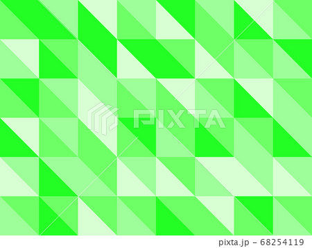 ランダム三角形 緑のイラスト素材