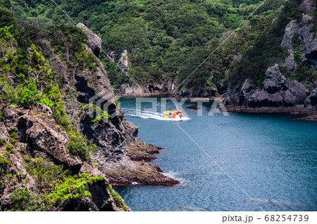 （静岡県）石廊崎巡りする観光船 68254739