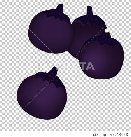 Round eggplant (easy vector illustration) 68254988