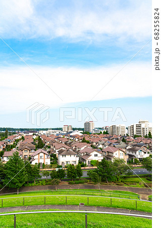 住宅街 青空 夏(8月) 住宅街 青空 夏(8月) 68255824