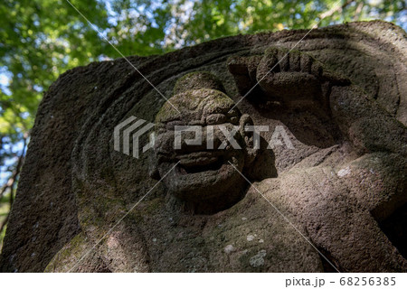 廃寺の風景 旧千燈寺の写真素材