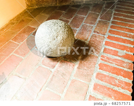 Old large stone ancient medieval iron 68257571