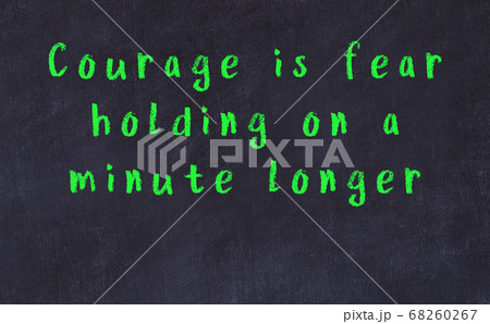 Chalk wise inscription on black chalkboard 68260267