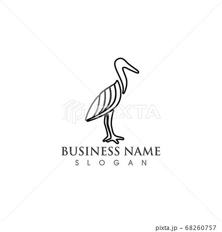Swan logo and symbol vector template Swan logo and symbol vector template 68260757