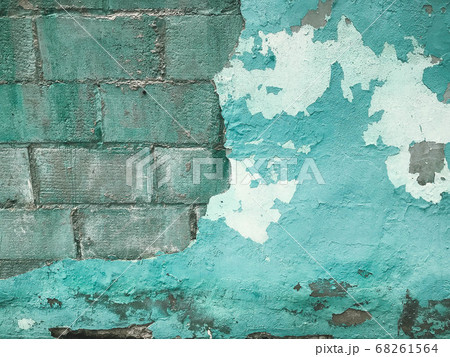 The blue old shabby cracked wall is ancient The blue old shabby cracked wall is ancient 68261564