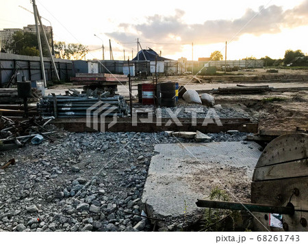 Inside view of a large industrial construction Inside view of a large industrial construction 68261743