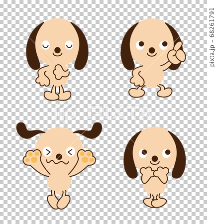 犬 全身 かわいい ポーズセット イラスト素材のイラスト素材 犬 全身 かわいい ポーズセット イラスト素材のイラスト素材
