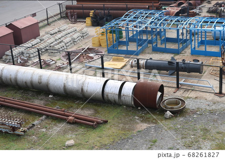 Large industrial warehouse in the open 68261827