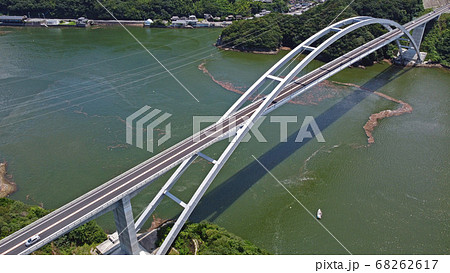 天草五橋・新天草1号橋(天城橋)の空撮 天草五橋・新天草1号橋(天城橋)の空撮 68262617