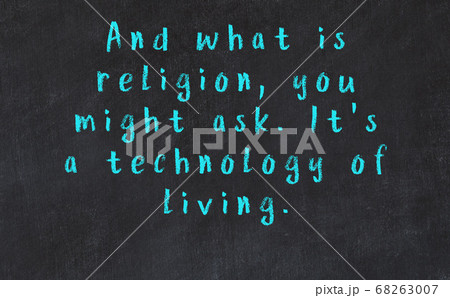 Black chalkboard with wise inscription on it 68263007
