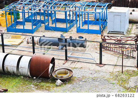 Industrial landscape. Panoramic view 68263122