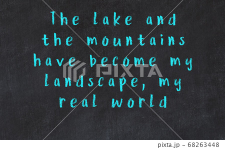 Chalk wise inscription on black chalkboard 68263448