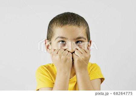 Portrait of frustrated middle eastern boy Portrait of frustrated middle eastern boy 68264775