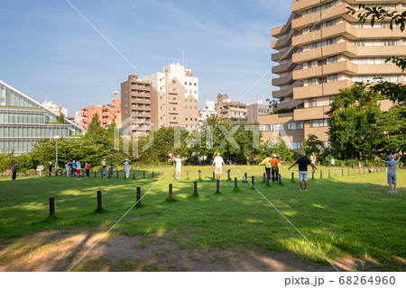 東京都目黒区立中目黒公園とラジオ体操 東京都目黒区立中目黒公園とラジオ体操 68264960