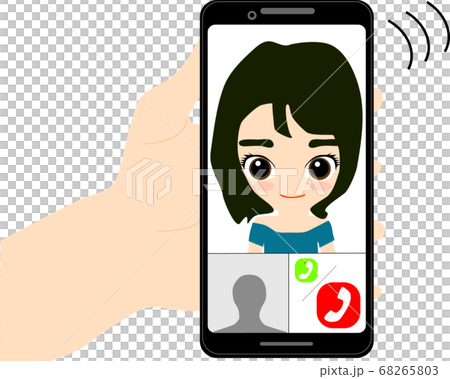 Girl calling by phone 68265803