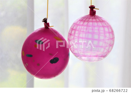 水風船 夏祭りの思い出の写真素材