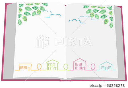 本 メモ帳 日記帳 ノート 街並み 本 メモ帳 日記帳 ノート 街並み 68268278