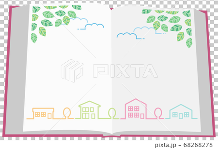 本 メモ帳 日記帳 ノート 街並み 本 メモ帳 日記帳 ノート 街並み 68268278