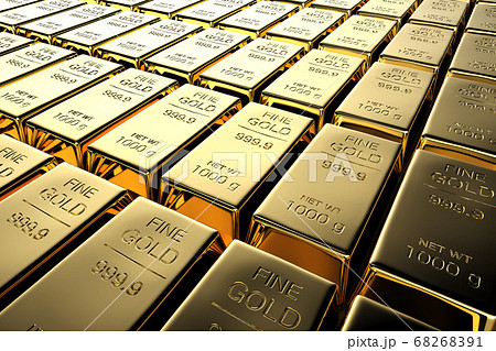 Shiny Bullion Or Gold Bars 插圖素材 6691 圖庫