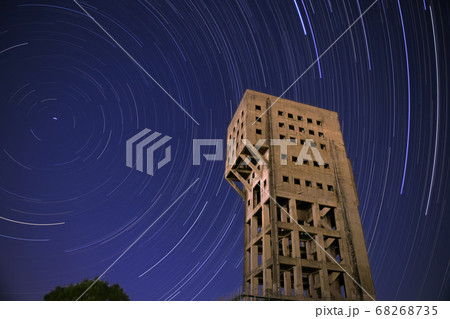 志免鉱業所竪坑櫓と星空 志免鉱業所竪坑櫓と星空 68268735