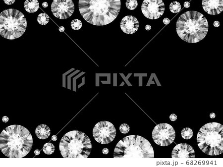 ダイヤモンド 宝石 背景 フレーム イラストのイラスト素材