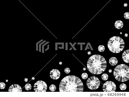ダイヤモンド 宝石 背景 フレーム イラストのイラスト素材