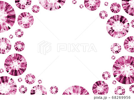 ダイヤモンド 宝石 背景 フレーム イラストのイラスト素材