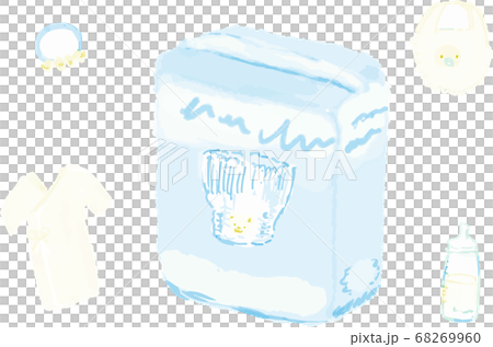 赤ちゃん(乳児)の用具イラスト 赤ちゃん(乳児)の用具イラスト 68269960
