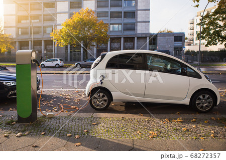 Carsharing electric car. 68272357