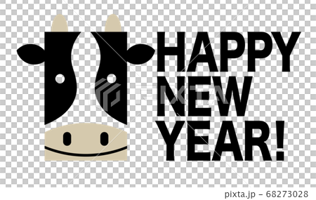 New Year's card symbol for New Year's card material New Year's card symbol for New Year's card material 68273028